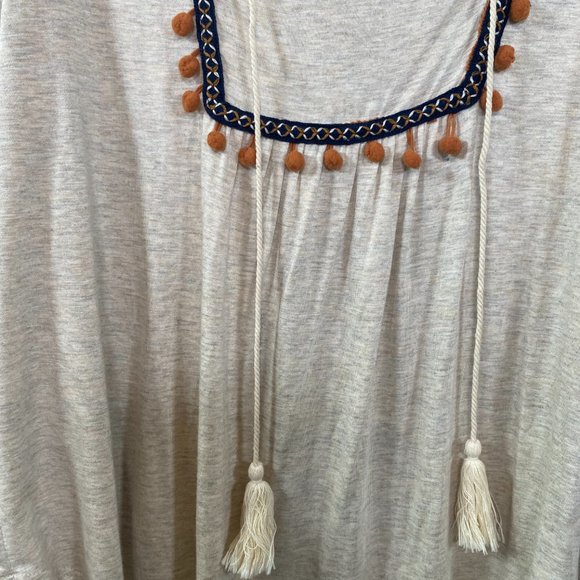 NWOT Kye Mi Boho Tassel Top - Picture 3 of 6
